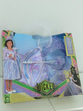 Purple Glinda Butterfly Costume for Kids - Sparkle Dress Size 4 - 6X